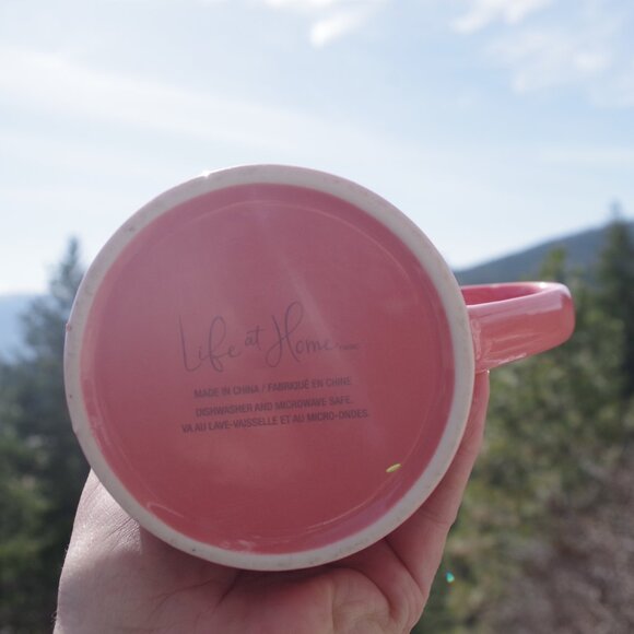 Mornings Are Ruff Mug Peach - Picture 5 of 5